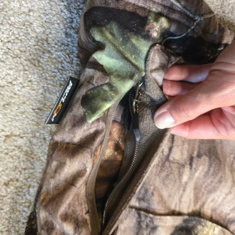 NWOT ScentLok Alpha Elite Mossy Oak Camo Hunting Jacket Lg Carbon Alloy Fleece